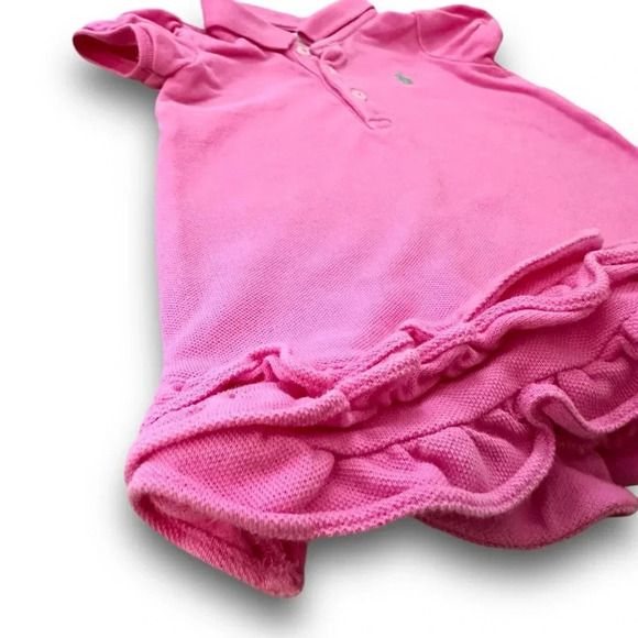 Ralph Lauren | Ruffled Polo Dress (6 mos) 🩷 - Picture 2 of 5